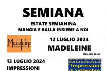Calendario eventi Estate Semianina 2024